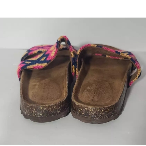 Anthropologie Eclectic Array Geometric Harmonic Tan Chiapas Sandals US 7 RT $240 - Picture 7 of 9